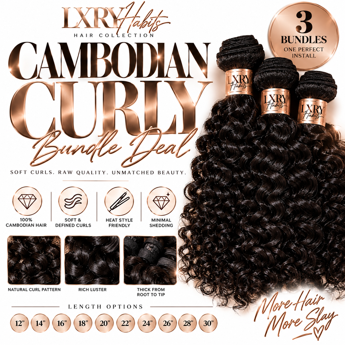 LXRY Cambodian Curly Complete Install Set